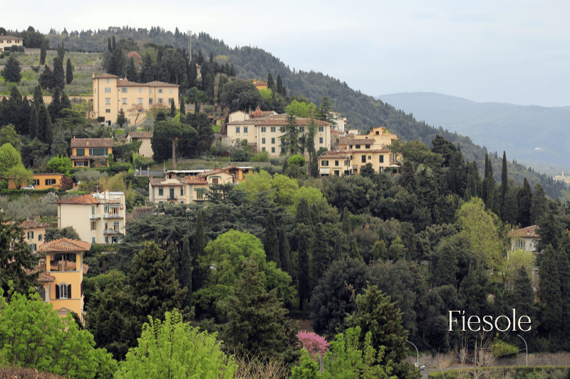 Fiesole in the Tuscan hills above Florence.