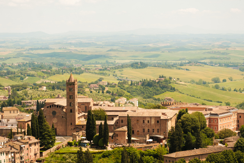 The beautiful Tuscan city of Siena.